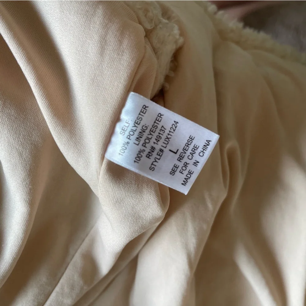 Cream Sherpa FAVLUX Jacket